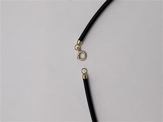 Collana Domar Caucciù oro 18k in Oro COOR-210-280 - COOR-210-280